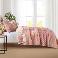 thumbnail image 5 of WannaToo Cotton Bedspread Quilt Set for All Season, Pink Patchwork, Queen, 5 of 8
