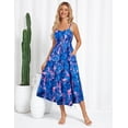 thumbnail image 3 of Vestido GRACE KARIN Sundress para mujer 2025 con estampado floral de verano, 3 of 7