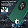 thumbnail image 5 of for iPhone SE 2022/2020, iPhone 7 Case, iPhone 8 Case, Heavy Duty Defender Protective Phone Cases with Ring Holder Stand Magnetic Kickstand, Hard Shell Shockproof Military Bumper Cover, Green, 5 of 13