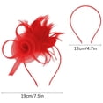 thumbnail image 3 of Tulle Mesh Headpiece,Elegant Hat Clip,Party Performance Hair Accessories,Delicate Lightweight Tulle Mesh Craft With Minimalist Decorative Design,Exquisite Hair Clip Ornament For Party,White, 3 of 8