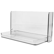 SEWCHICS Wall Mount Organizer Bathroom Storage Shelf Light Grey 1Set 6.9X4.1X3.7In