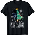 thumbnail image 2 of 100% Cotton Merry Chrismukkah Happy Christmas Hanukkah T-Shirt, 2 of 5