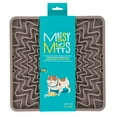 thumbnail image 4 of Messy Mutts Framed Silicone Therapeutic Licking Mat | 9.5" x 9.5" | Slow Feeder Mat for Boredom & Anxiety | Lick Pad for Dogs & Cats | Grey, 4 of 4
