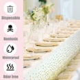 thumbnail image 3 of 2Pcs 137*274cm Purple and Gold Dot Disposable,Confetti Rectangular Tablecover Plastic-white, 3 of 5