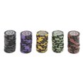 thumbnail image 1 of 100pcs/pack Striped s Set Board Cards Game Token 100 500 1000 100 500 1000 5000 10000, 1 of 4