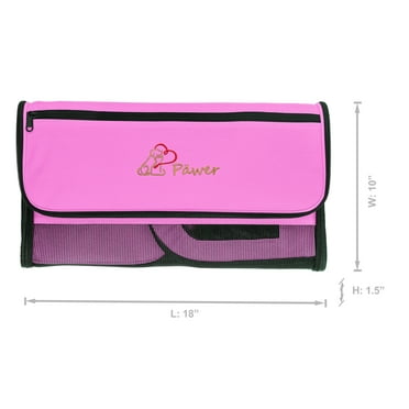 Pawer 18” x 10” x 10”Soft-Sided Foldable Airline Approved Pet Carrier for Cat, Puppy and Small Dog, Washable 600D Oxford Fabric, with Handle and Strap for Carry, Multiple Colors Available