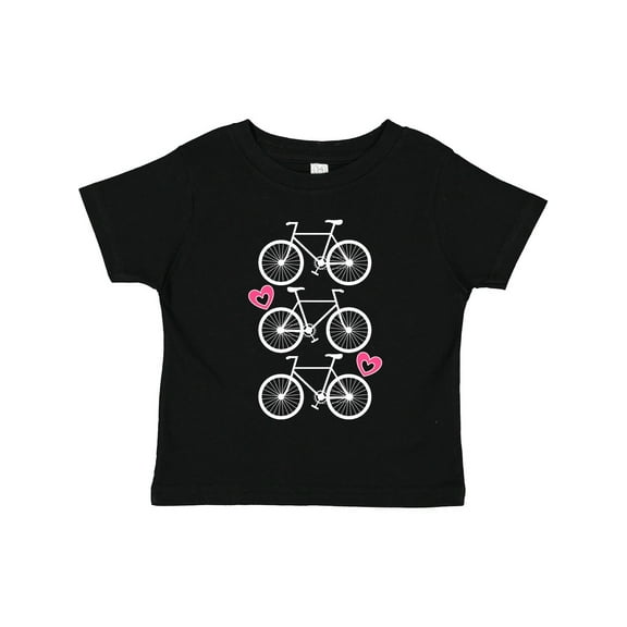 Inktastic Biking Bicycle Silhouette Girls Toddler T-Shirt