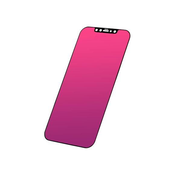 EGKimBa Privacy Screen Protector compatible with iPhone 11 or iPhone XR 6.1 inch Gradient Colorful Electroplated Anti-Spy Anti-Blue Light Easy Installation Tempered Glass