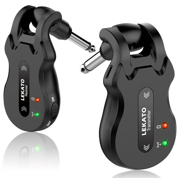 Lekato 5.8GHz Wireless Guitar System Bass Digital Transmitter Receiver 4 Channel