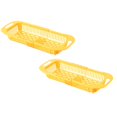 thumbnail image 1 of Oleegame 2PC Shower Soap Dish With Hook Household Retractable Vegetable Sink Drain Basket Kitchen Sink Drain Rack Yellow, 1 of 9