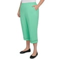thumbnail image 3 of Alfred Dunner Womens Plus-Size Lace Dotted Trim Capri, 3 of 4