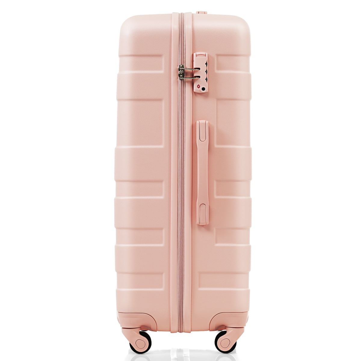 3 Piece ABS Hardshell Luggage Set Lightweight Spinner Wheels TSA Lock Pink