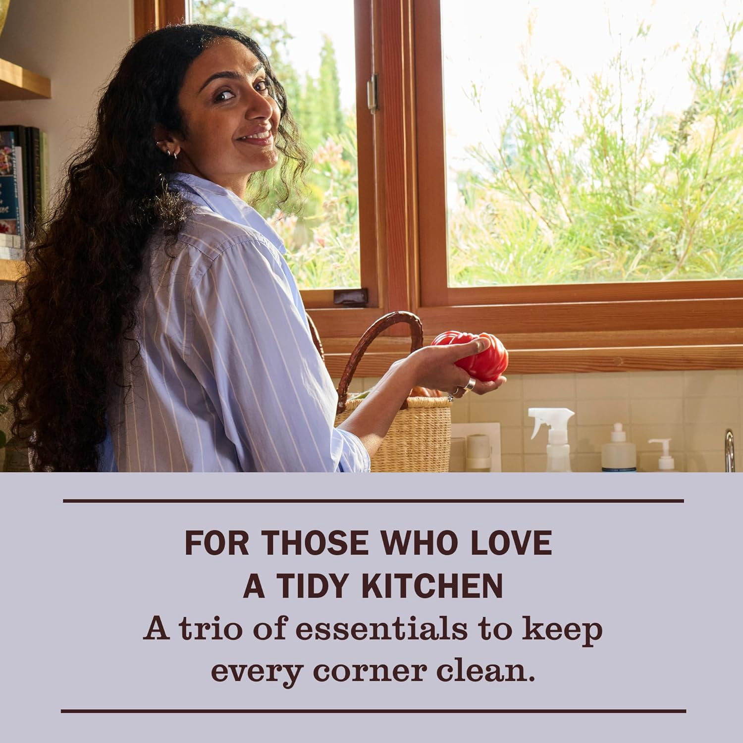 CLEAN DAY Kitchen Basics Set, Lemon Verbena Scent Cleaning Supplies includes Hand Soap (12.5 Fl Oz), Dish Soap (16 Fl Oz) and Multi-Surface Cleaner (16 Fl Oz)