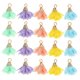 thumbnail image 1 of 50pcs Fabric Flower Pendants Floral Petal Tassel Charms Mini Flower Tassel Charms, 1 of 4