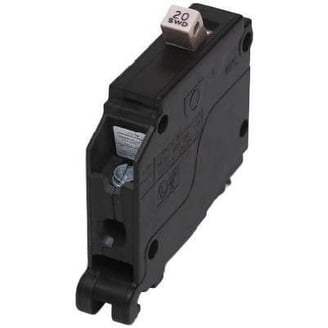 Cutler Hammer 15 Amp Tandem Circuit Breaker - No Rejection Clip, 120V, Bulk Pack