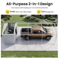 thumbnail image 6 of VENTOPYR 12 ft x 25 ft 2-in-1 Carport with Storage Shed, Heavy Duty Steel Frame Car Canopy with 12" x 3" Tool Shed, White, 6 of 13