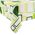thumbnail image 5 of FINGERCRAFT Tablecloth, High GSM Cotton Fabric, Distinctive Printed Design Table Cover, Green Branch (108in), 5 of 6