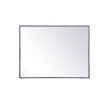 thumbnail image 1 of Elegant Decor MR43648BL 36 x 48 in. Metal Frame Rectangle Mirror, Blue, 1 of 1