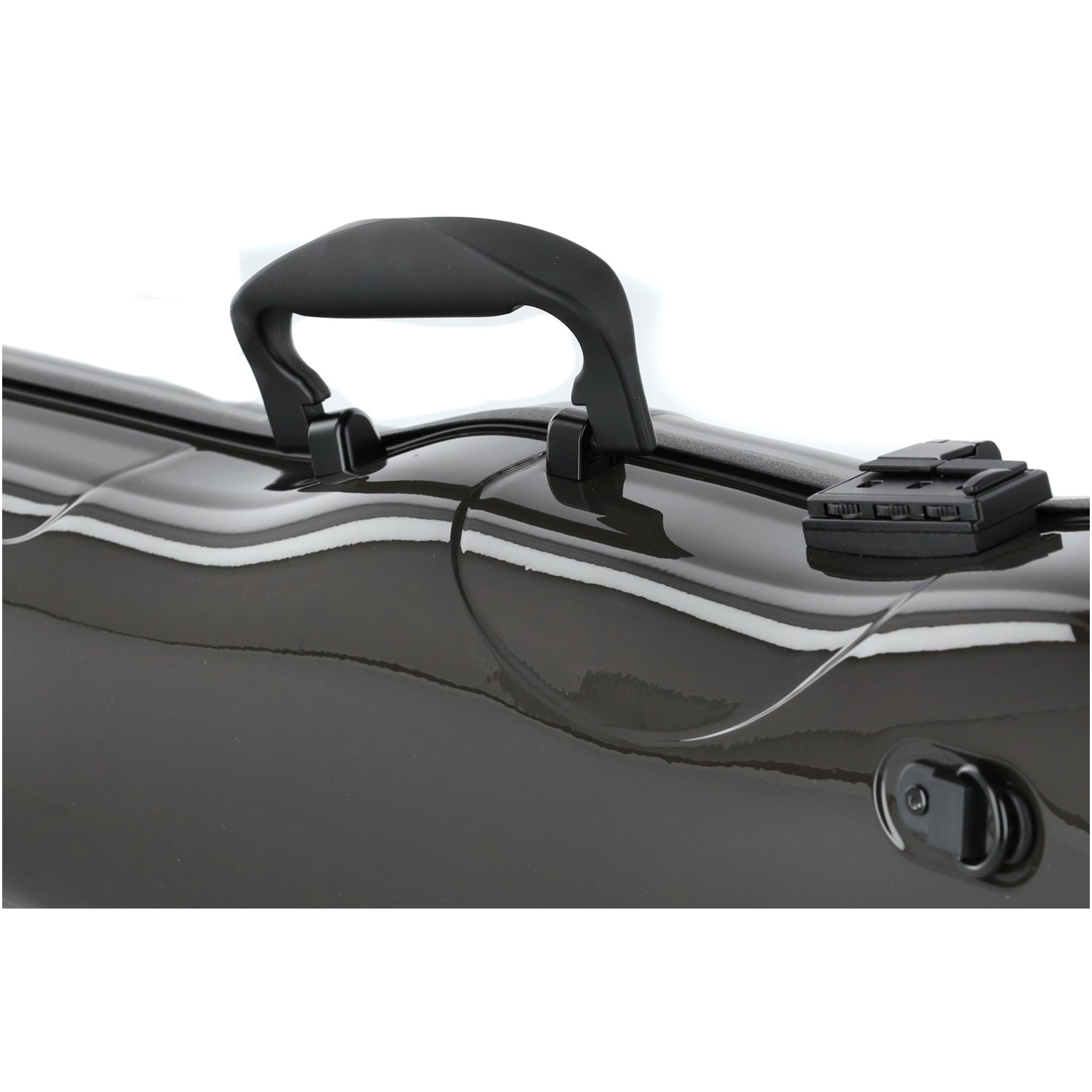 GEWA Violin Case, Air 1.7, Shaped, 4/4, Brown/Black, High Gloss, w/Subway Handle