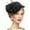 🔥 Black_Hot#966, variant on Elegant Faux Linen Wide Brim Hat for Women, Tea Party & Kentucky Derby Accessory, Lightweight Sun Protection, 5 Colors, 7.87 Inch, Versatile for Weddings & Garden Parties, 1 Pack