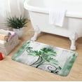 thumbnail image 3 of Rustic Farmhouse Bath Mat, Farm Green Daisy Floral Flowers Butterfly Country Wooden Bath Rug for Bathroom, Grey White Bath Mat Soft Non Slip Bath Rugs, 16X24IN, 3 of 6