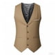 thumbnail image 3 of Ceisia Men's Slim V-Neck Single-Breasted Suit Sleeveless Polyester Vest Gift, 3 of 3