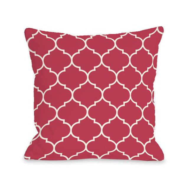 Bella Casa 74704PL16 Un Oreiller Marocain à Répétition 16 x 16 Po - Rose