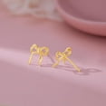 thumbnail image 4 of 925 Sterling Silver Bow Stud Earrings for Women Teens Bow Ribbon Earrings Stud Bowknot Earrings, 4 of 12