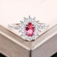 thumbnail image 2 of K-KED Fashion Women 925 Silver Cubic Zirconia Wedding Engagement Rings Delicate Jewelry Sz 6-10-9-#6, 2 of 6