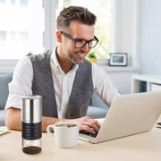 Mixpresso Electric Coffee Grinder With Usb And With Easy On/Off Button, Coffee Bean Grinder & Spice Grinder For Herbs, Nuts & Grains, Spice Mill.