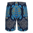 thumbnail image 6 of Disketp Men'S Swim Trunks Hawaiian Breathable Surf Beach Swimsuits Mesh Lining Beach Shorts With Pockets-Turtle, 6 of 9
