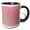 Black/White, variant on 3drose, Red Target - Abstract Design from Concentric Rings, 11oz Two-tone Black Mug