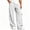 White, variant on TKKCS Mens Baggy Cargo Sweatpants Loose Fit Open Bottom Casual Elastic Drawstring Waist Straight Pants with Multi Pockets Gray XL