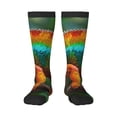 thumbnail image 2 of Lsque Chameleon Printed Crew Socks Men's Women's LightWeight Thin Casual Calf Socks ,Knee High Socks,Cotton Socks, 2 of 9