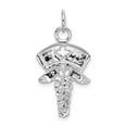 thumbnail image 3 of Real 14kt White Gold Nurse Symbol Charm Pendant; for Adults and Teens; for Women and Men, 3 of 4