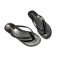 thumbnail image 3 of Women's Flip Flops Fashion Sandals Thick Sole Black Solid Color Open Toe Casual Comfortable, 3 of 7