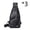 3pcs Black, variant on Casual Fashion Men's USB Charging Chest Bag,Black