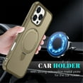 thumbnail image 4 of for iPhone 16 Pro Max 6.9" Magnetic Case, [Compatible with Magsafe] [Invisible Built in Stand & Ring Holder] MIL-Grade Shockproof Full Protective Case,Khaki,For iPhone 16 Pro Max, 4 of 7