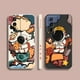 thumbnail image 2 of Case For Redmi K60E K50 K40S K40 K30 K20 10C 9 8A 8 10 Pro 4G 5G Colour Simple Liquid silicone Case Cartoon Space Astronaut, 2 of 5
