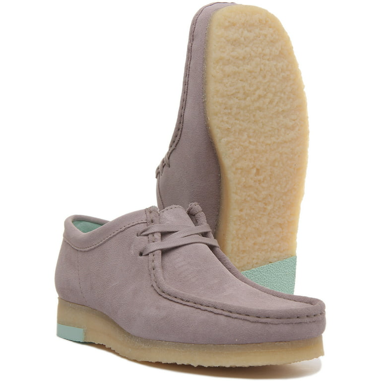 Clarks Wallabee Men's 2 Eyelet Up Shoes In Grey 10 -