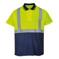 thumbnail image 1 of Portwest - Polo de manga corta para hombre (Amarillo/marino), 1 of 1