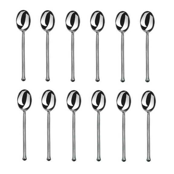 Gourmet Settings Exotique Platinum 18/10 Stainless Teaspoon (Set of Twelve)