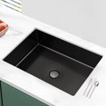 thumbnail image 4 of Wildnix Modern Rectangular Bathroom Sink, Undermount Design, Brushed 304 Stainless Steel, Pop-Up Drain Included, 6.07 Gallon Capacity, Stylish and Space-Saving for Your Bathroom, 4 of 6