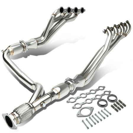 For 2006 to 2009 Chevy Trailblazer SS 6.0L 2 -PC 8 -2 -1 Long Tube Stainless Steel Exhaust Header / Manifold + Y