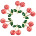 thumbnail image 4 of 6PCS Émail Rouge Charmes Pendentifs pour Colliers, Boucles d'Oreilles, Bracelets, Porte-Clés, etc, 4 of 4