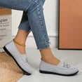 thumbnail image 4 of Purcolt Mesh Loafers for Women Comfort Casual Floral Embroidery Round Toe Slip On Boat Shoes Lightweight Soft Sole Flats Shoes for Walking Travel Vacation, 4 of 6