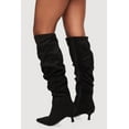 thumbnail image 3 of Women's Pointy Toe Side Zip Kitten Heel Slouch Boots, 3 of 3