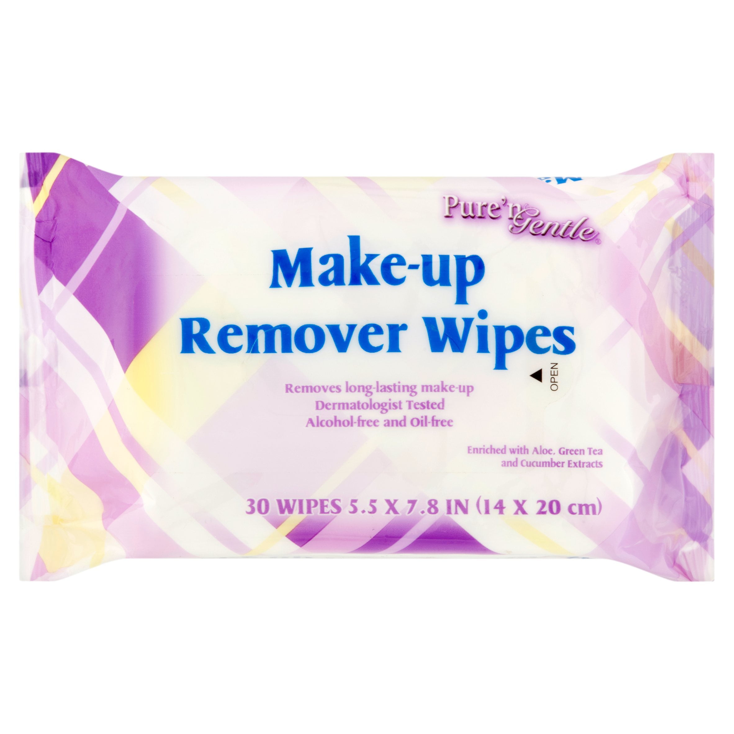 Pure'N Gentle Make-up Remover Wipes, 30 Count