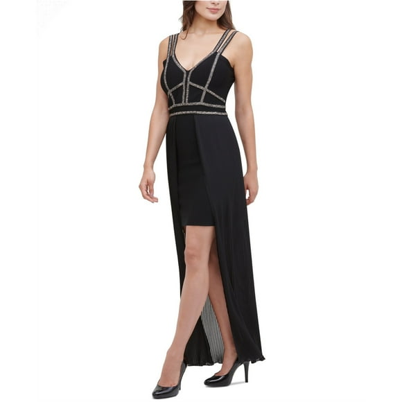 Marciano Womens Rayn High-Low Dress, Black, Small