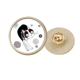 thumbnail image 1 of Broche de oro metálico circular Animal Cartoon Cute gato delgado Unbranded, 1 of 3